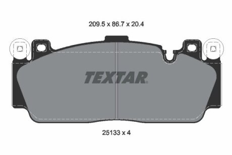 Комплект тормозных колодок TEXTAR 2513301