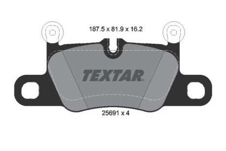 Комплект тормозных колодок TEXTAR 2569101