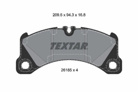 Комплект тормозных колодок TEXTAR 2618501