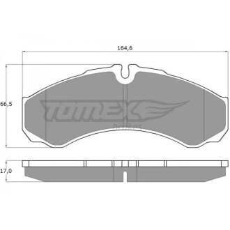 Гальмівна колодка дискова (TX 11-11) TOMEX 651156