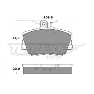 Гальмівна колодка дискова (TX 11-46) TOMEX 651195