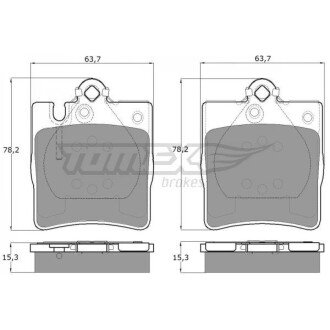Гальмівна колодка дискова (TX 12-79) TOMEX 651335