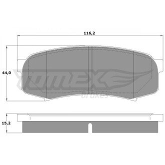 Гальмівна колодка дискова (TX 13-83) TOMEX 651434