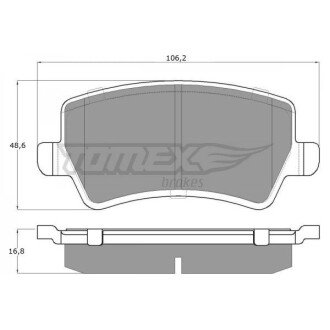 Гальмівна колодка дискова (TX 14-85) TOMEX 651517
