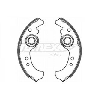 Гальмівна колодка барабанна (TX 20-01) TOMEX 652000