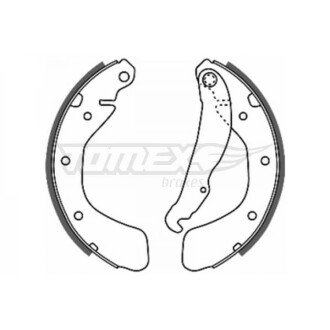 Гальмівна колодка барабанна (20-17) TOMEX 652014