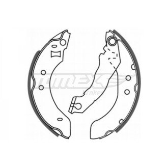 Гальмівна колодка барабанна (TX 20-20) TOMEX 652016