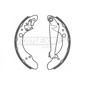 Гальмівна колодка барабанна (TX 20-24) TOMEX 652020