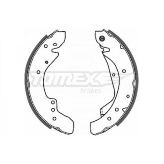 Гальмівна колодка барабанна (TX 20-59) TOMEX 652055