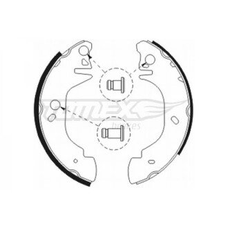 Гальмівна колодка барабанна (TX 20-81) TOMEX 652076