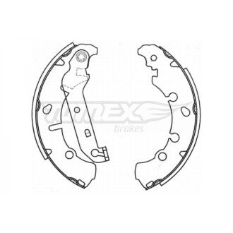 Гальмівна колодка барабанна (TX 20-93) TOMEX 652087