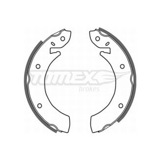 Гальмівна колодка барабанна (TX 20-96) TOMEX 652090