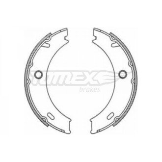 Гальмівна колодка барабанна (TX 21-18) TOMEX 652112