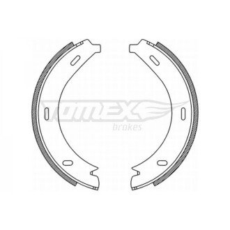 Гальмівна колодка барабанна (TX 21-19) TOMEX 652113