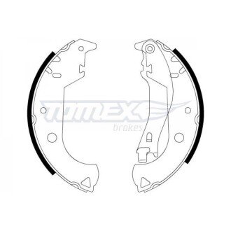 Гальмівна колодка барабанна (21-30) TOMEX 652123
