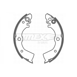 Гальмівна колодка барабанна (TX 21-50) TOMEX 652141