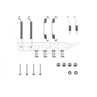 Ремкомплект гальмівних колодок барабанних (TX 40-34) TOMEX 654033