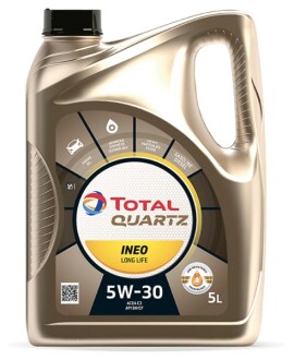 Олива моторна TOTAL QUARTZ INEO L LIFE 5W30. 3x5 lt (5 л) Total, Elf 213819