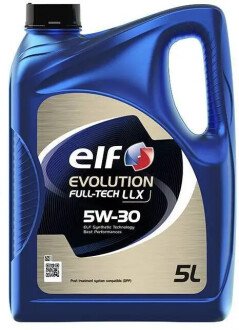 Олива моторна ELF Evolution FULL-TECH LLX 5W-30 (Каністра 5л) Total, Elf 213920