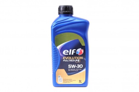 Олива моторна ELF Evolution FULL-TECH FE 5W-30 (Каністра 1л) Total, Elf 213933 (фото 1)