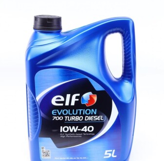 Олива моторна Evolution 700 Turbo Diesel 10W40 (5 Liter) Total, Elf 214121