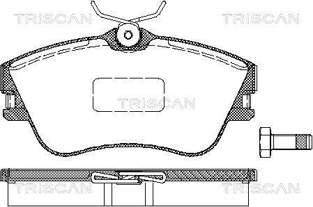 Колодки гальмівні дискові TRISCAN 8110 29001