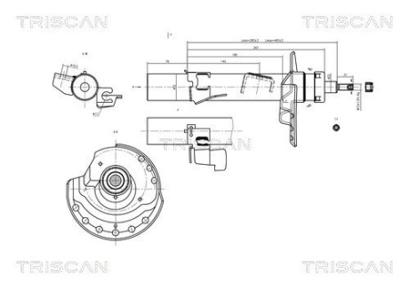 Амортизатор підвіски TRISCAN 8705 16103