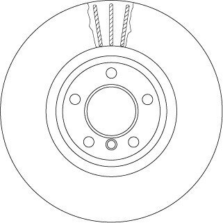 Диск гальмівний TRW DF6615S