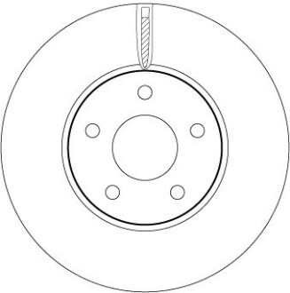Тормозной диск TRW DF6975