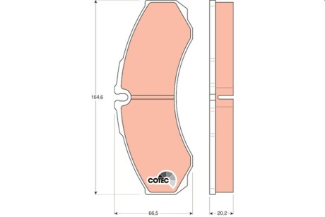 Колодка гальм. диск. IVECO DAILY задн. TRW GDB1345