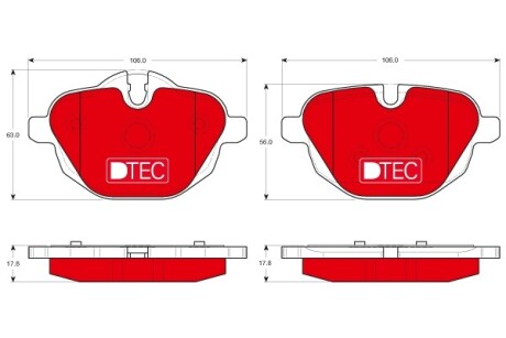 Тормозные колодки, дисковые. TRW GDB1840DTE