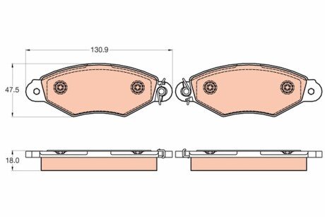 Гальмівні колодки, дискові TRW GDB2024