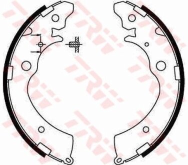 Комплект тормозных колодок из 4 шт. дисков TRW GS8559