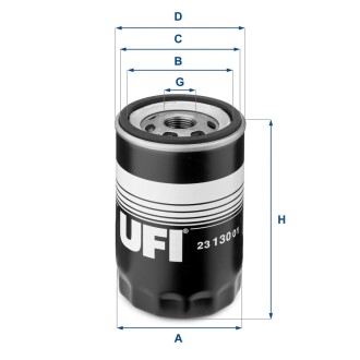 Фільтр масляний VW POLO 89-94 UFI 23.130.01