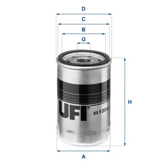 Фильтр масляный UFI 23.130.02