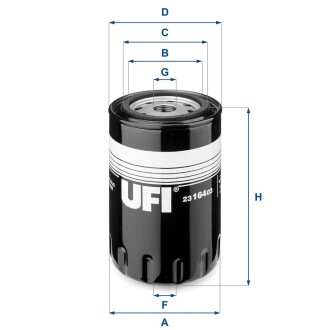 Фільтр масляний UFI 23.164.03