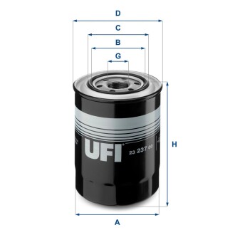 Фільтр масляний UFI 23.237.00