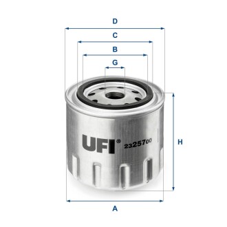 Фільтр оливний (СПЕЦВИКУП) UFI 2325700