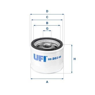 Масляний фiльтр UFI 23.262.00