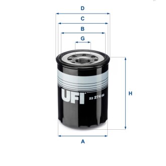 Масляный фильтр UFI 23.274.00