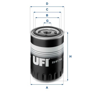 Фільтр масляний UFI 23.417.00