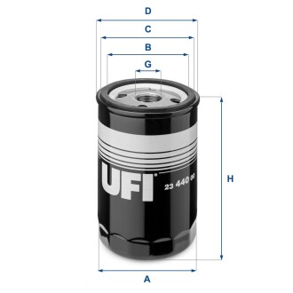 Фільтр масляний UFI 23.440.00 (фото 1)