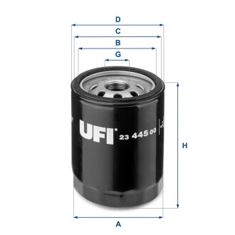 Фiльтр оливний (СПЕЦВИКУП) UFI 2344500