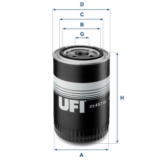 Фільтр оливний (СПЕЦВИКУП) UFI 23.457.00