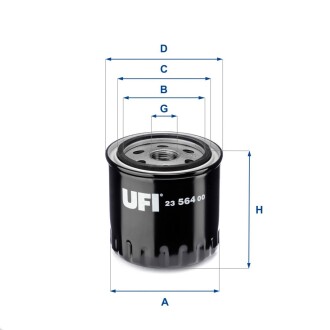 Фильтр масляный UFI 23.564.00