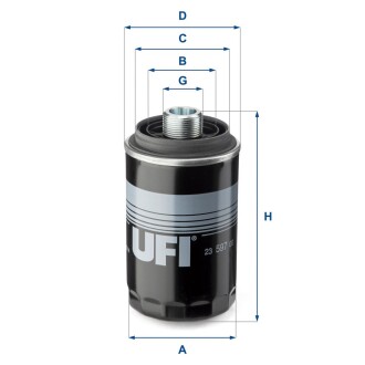 Фильтр масляный UFI 23.597.00