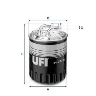 Фильтр топливный UFI 24.077.00