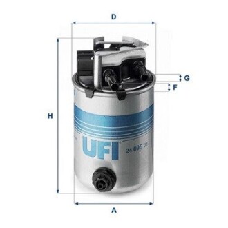 Фільтр паливний UFI 24.095.01