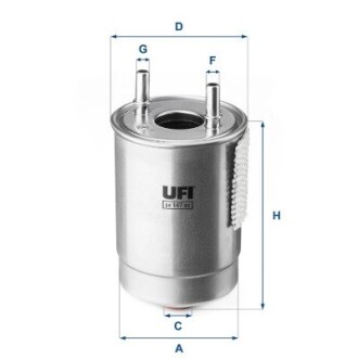 Фильтр топливный UFI 24.147.00