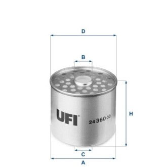 Фільтр паливний UFI 24.360.00